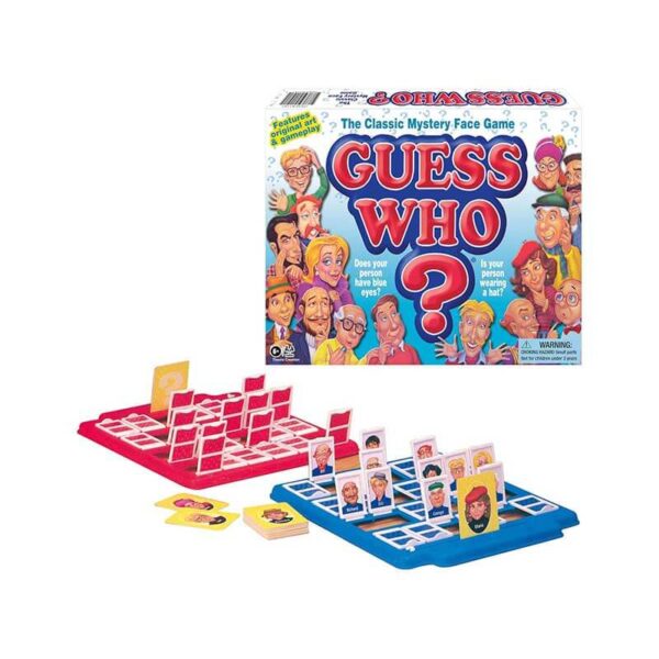 Guess Who? Board Game with Classic Characters by Winning Moves Games USA, Classic Children's Mystery Board Game of Deduction for 2 Players, Ages 6+ (1191)