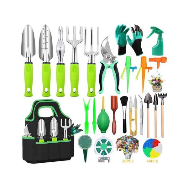 84 PCS Garden Tools Set,10pcs Succulent Tools Set Included 6pcs Large Heavy Duty Aluminum Gardening Hand Tools 12.5IN with Garden Tool Bag,Gloves Sprayer etc.Gardening Gifts for Men Women Garden Gifts